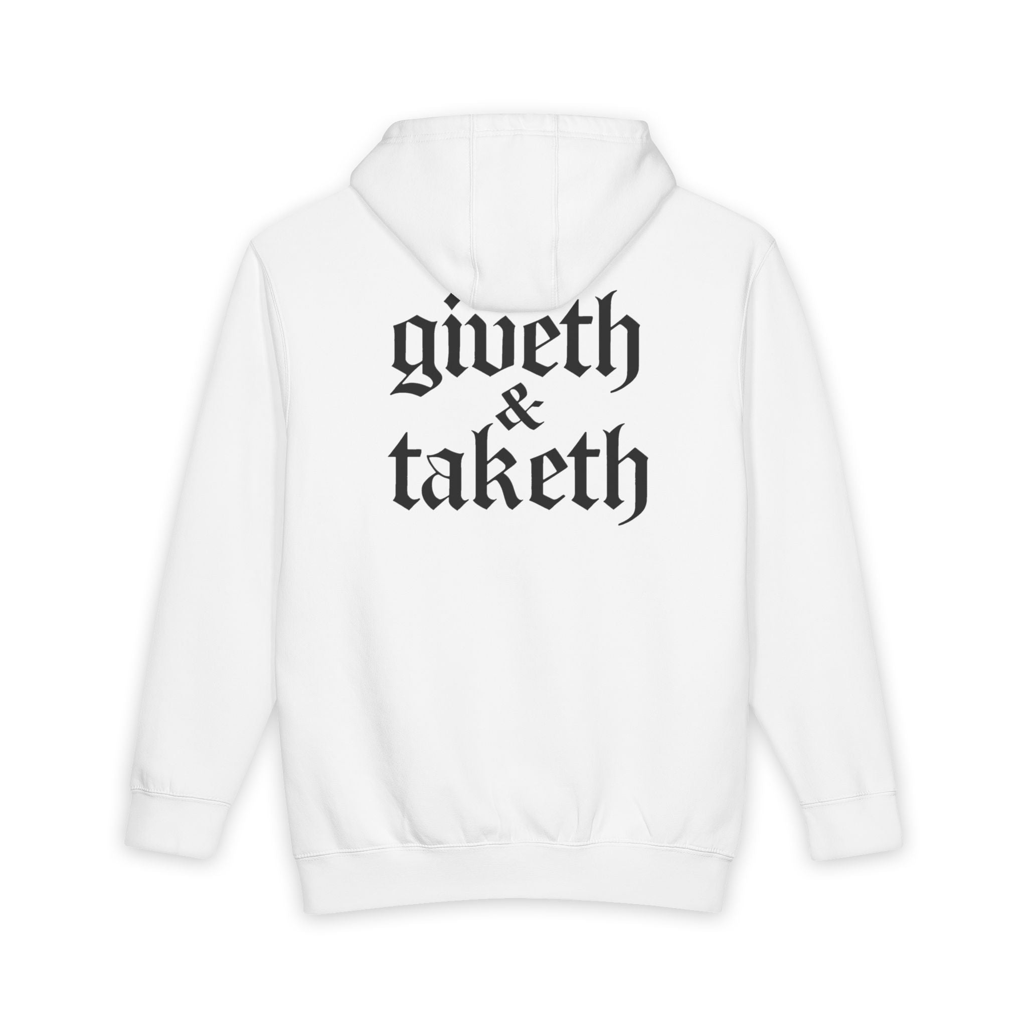 Jesus Giveth & Taketh Hoodie — Christian Faith Pullover