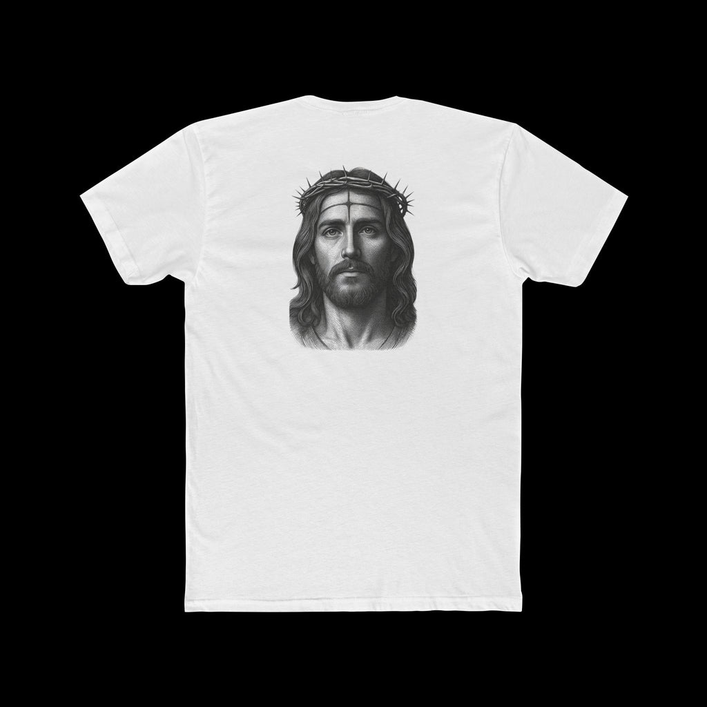 Jesus Portrait T-Shirt — Crown of Thorns Graphic Religious Tee