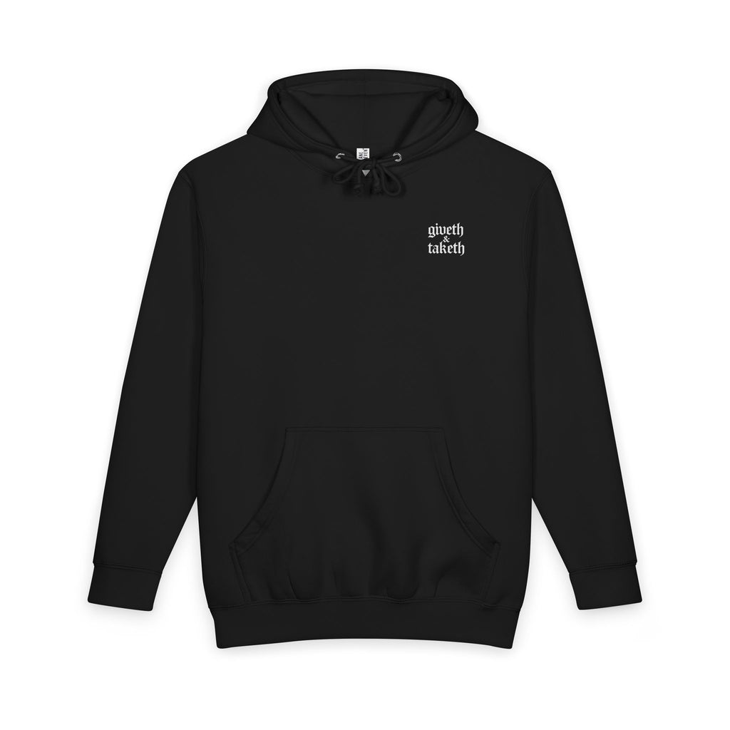 Jesus Rose Hoodie — Floral Faith Pullover with Scripture (Mark 10:14)